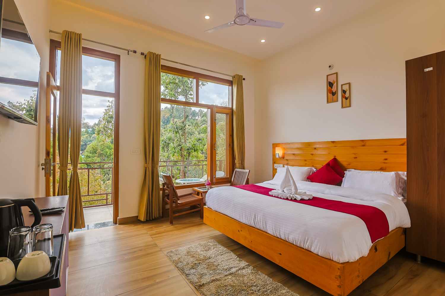 garden view room in mukteshwar